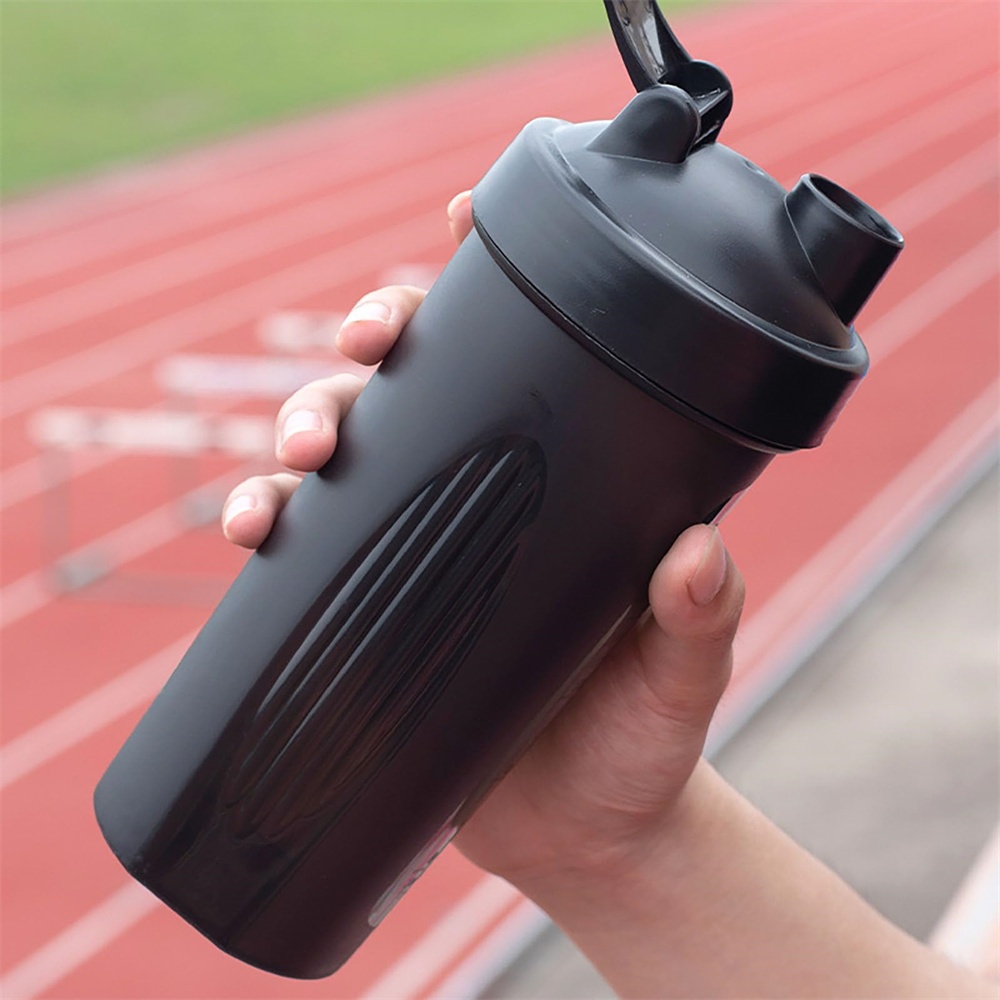 Protein Shaker Bottle - Portable 1pc Protein Shaker 600ml Fitness