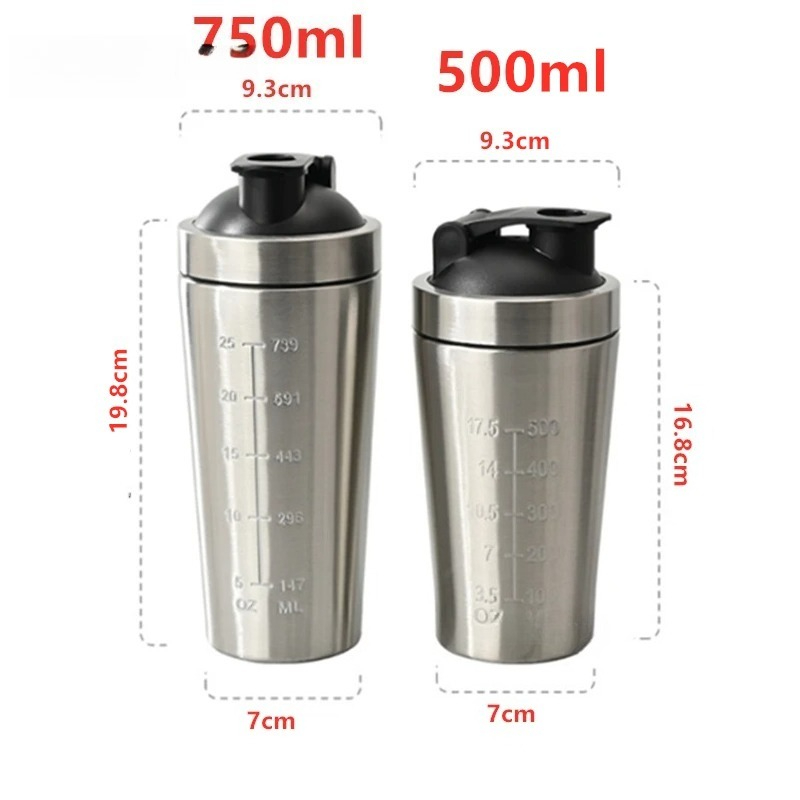 1pcs Stainless Steel Protein P - Protein Shaker Bottle review and price